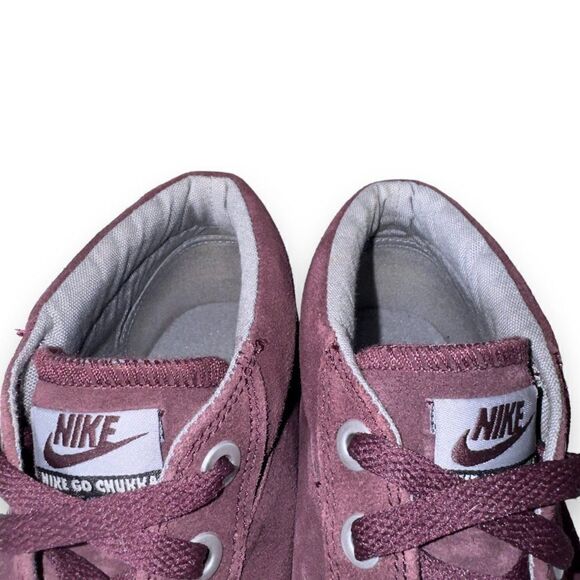 Nike Go Chukka Suede Mid Casual Shoes Burgundy 487335-600 Men's 7.5 Women's 9 - Picture 11 of 12
